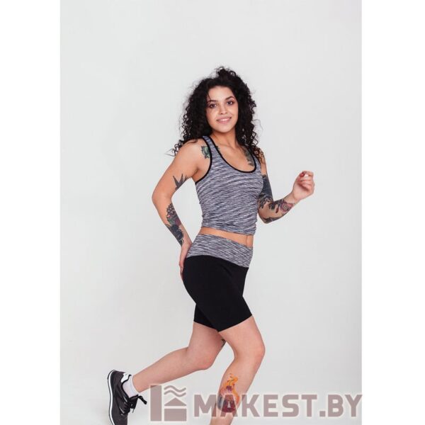 Спортивная майка ONLITOP Fitness time, размер 42-44, 46-48, цвет серый