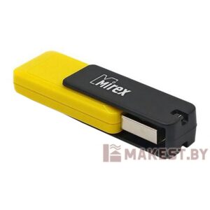 Флешка USB2.0 Mirex CITY YELLOW, 16 Гб , чтение 18 Мб/с, запись 8 Мб/с, желтая
