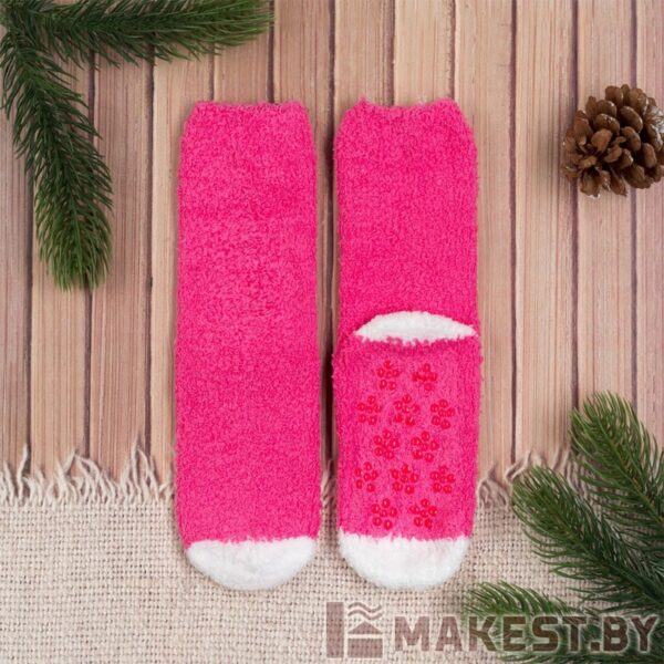 Носки детские Collorista, размер 14, 16, 18 (1-4 года), цвет розовый/белый